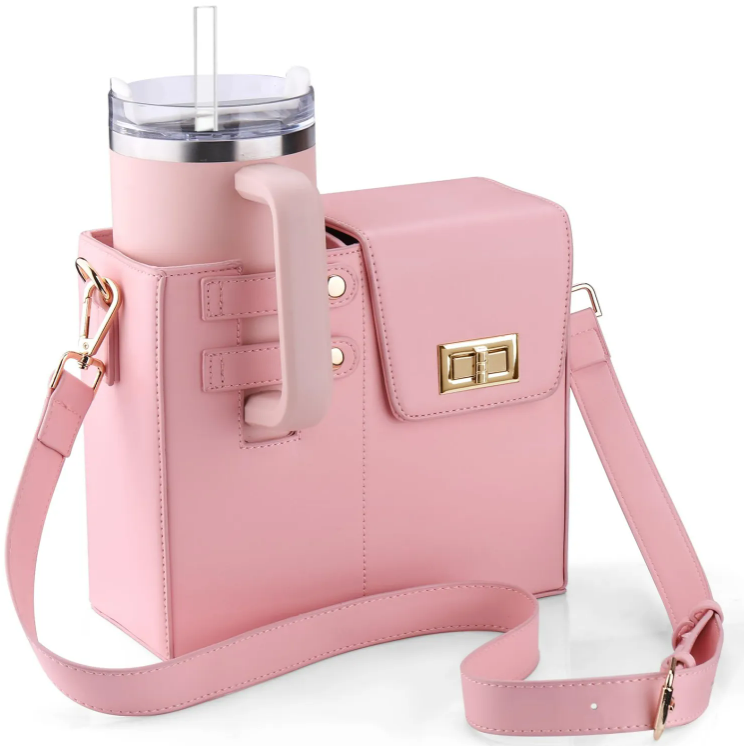 Crossbody Bag with Water Bottle Holder