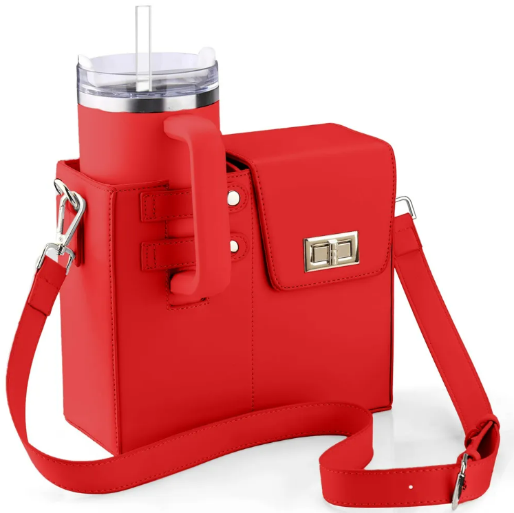 Crossbody Bag with Water Bottle Holder