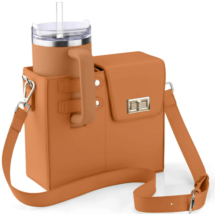 Crossbody Bag with Water Bottle Holder